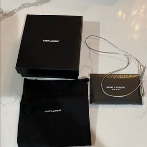 Saint Laurent Black gift box with Silver Accents